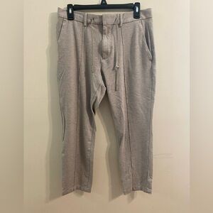 Women's Beige Boggi Milano B‎ Tech Drawstring Capri Sweatpants Sweats Size 8